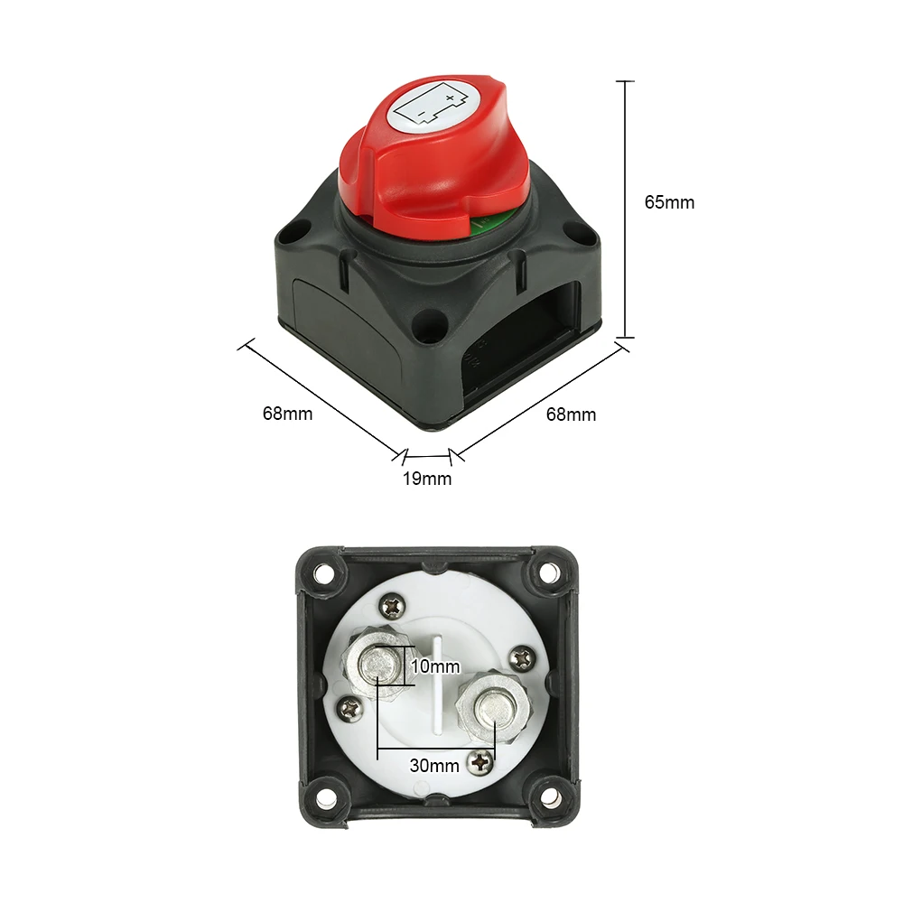 12 V/24 V для автомобиля, RV лодка Батарея селектор изолятор отключите поворотный переключатель Cut ВКЛ/ВЫКЛ 1000A