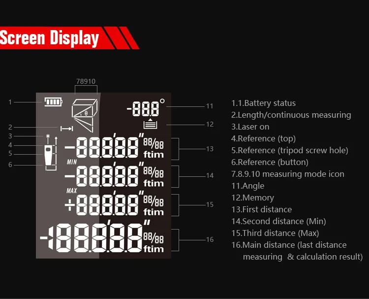 Mileseey S7 Laser rangefinder (9)