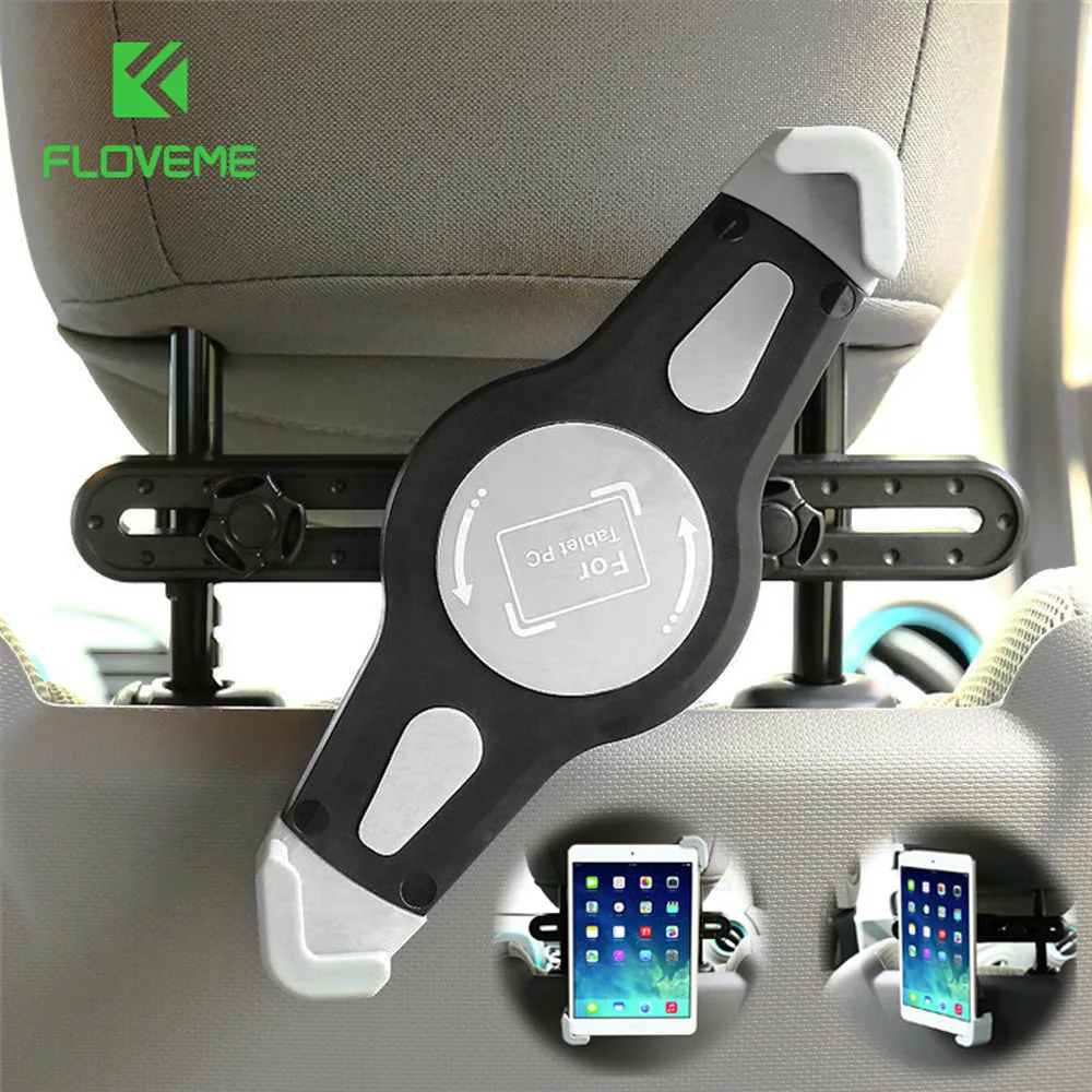 FLOVEME Universal Car Back Seat Holder Case for iPad Tablets Flexible Mount Pad Stand Holder for