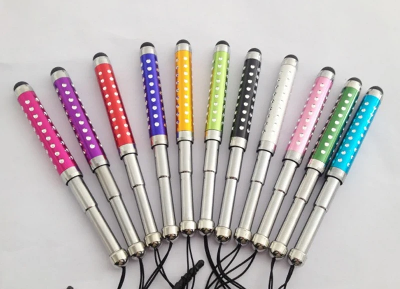

ULIFART Universal Telescopic Capacitive Touch Screen Pen Stylus With Earphone Anti-Dust Plug For Tab iPads All Touch Smartphones