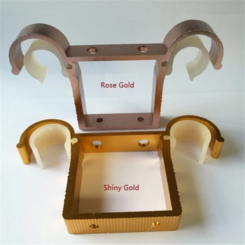 

2Pcs/Lot Thick Top Ceiling Mount Double Rod Bracket For Drapery Curtain Aluminum With Screws