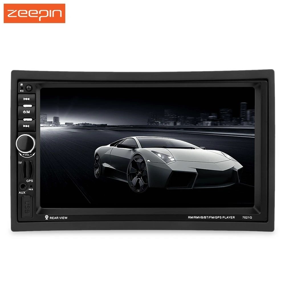 

7" 2 Din Car Multimedia Player 7021G wince system Bluetooth Stereo Radio FM MP3 MP5 USB Touch Screen With Camera