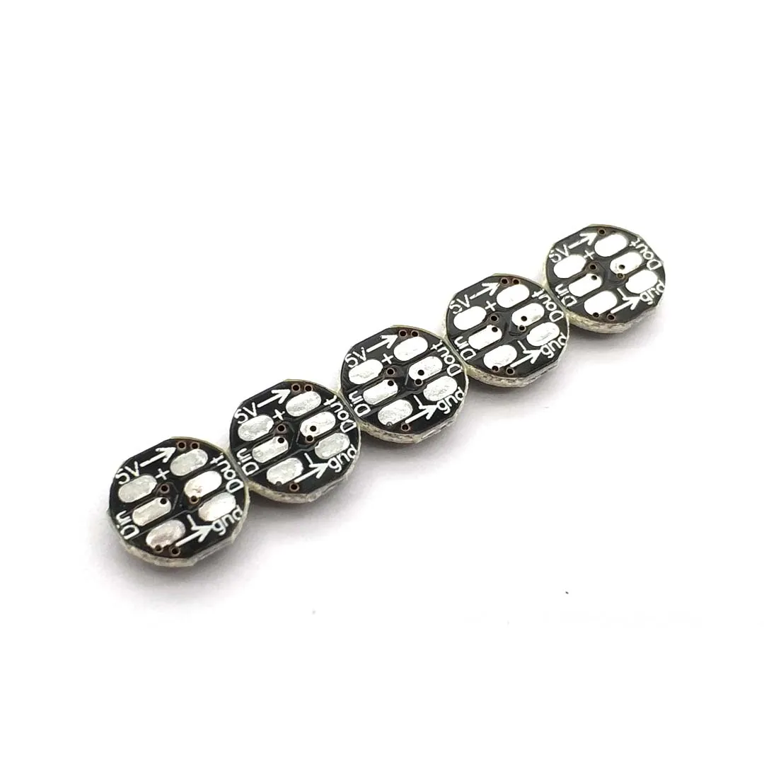 WS2812B WS2812 светодиодный чип 5050 SMD RGB DC5V с черной печатной платой радиатор 9 6 мм