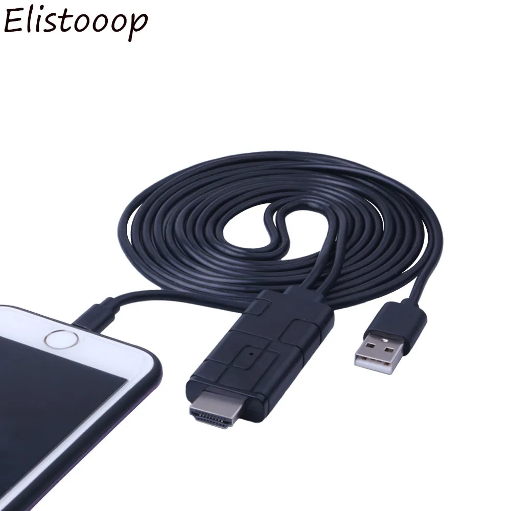 2018 HDMI конвертер для Apple Lightning к кабель адаптер USB ТВ Цифровой AV iPhone X 8 7 6S 5 iPad Pro
