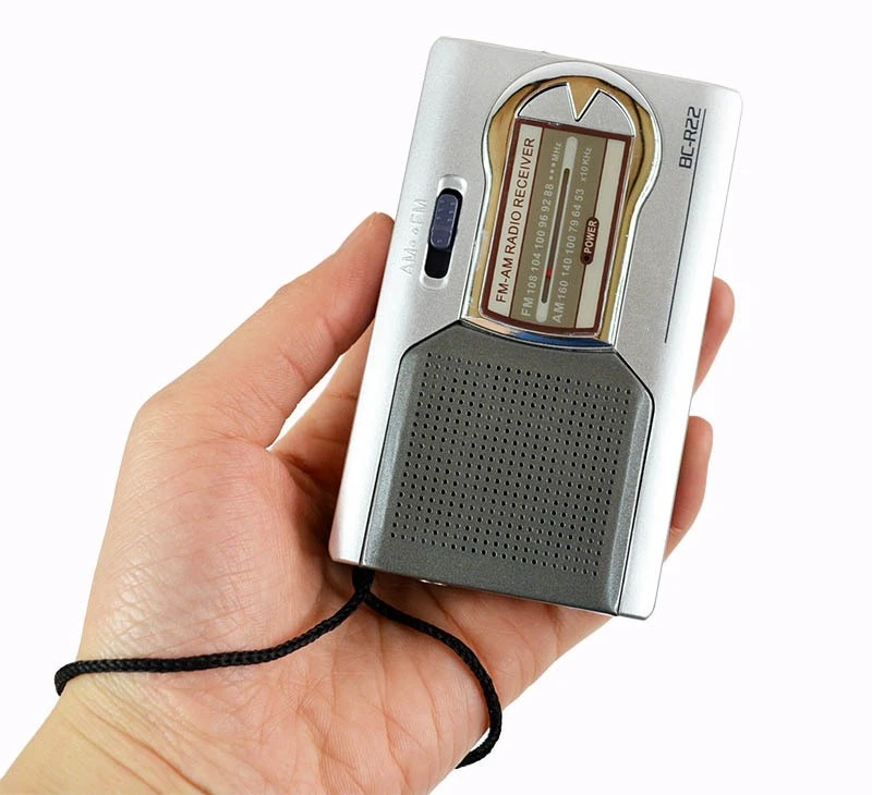Портативное мини радио двухдиапазонное FM/AM карманное с Built in Speaker высокое