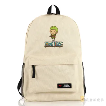 

One Piece Cartoon Shoulders Bag Cute Zoro Print Backpack Women/Men Travel Bags School Backpacks Bolsas Mochila Feminina