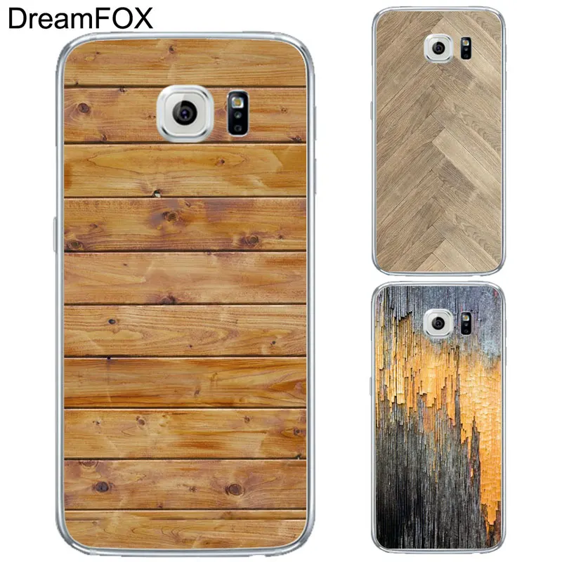 DREAMFOX L256 Текстура дерева Мягкий ТПУ силиконовый чехол для samsung Galaxy S5 S6 S7 S8 S9 S10 S11 5G