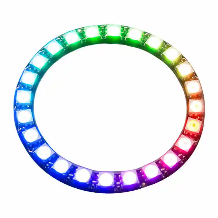 

24-bit WS2812 5050 RGB LED built-in full color driver board module Lantern circular development board