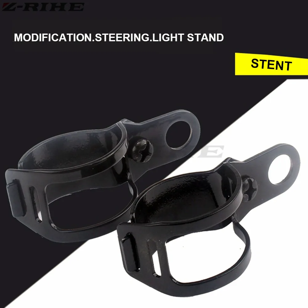 Universal Black Motorcycle Turn Signals Relocation Fork Clamps Mount Light Holder lamp mount