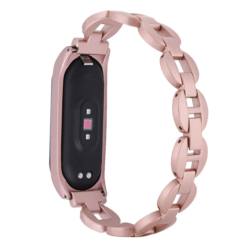 CARPRIE 3Color Fashion Women Watch Replacement Stainless Steel Wristband Chain Bracelet Band Strap for Xiaomi Mi Band 4 907