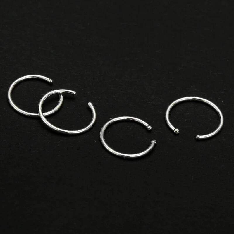 1Pcs Trendy 8mm Nose Ring Piercing Jewelry Percing Nariz Nez Joyería Corporal | Украшения и аксессуары