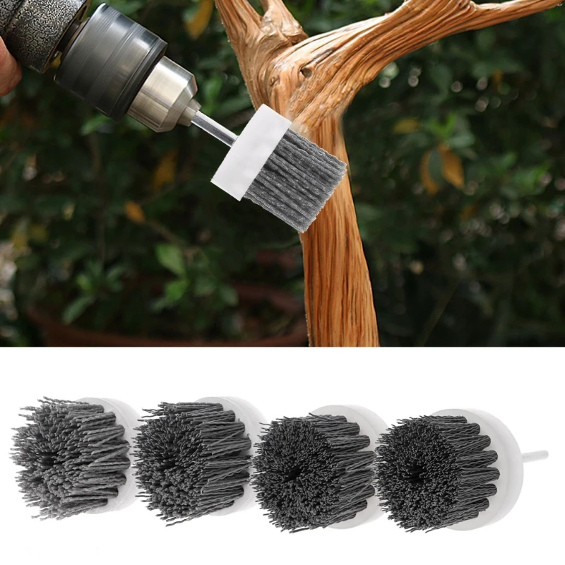 

60mm Deburring Abrasive Steel Wire Brush Head Polishing Nylon Wheel Cup Shank
