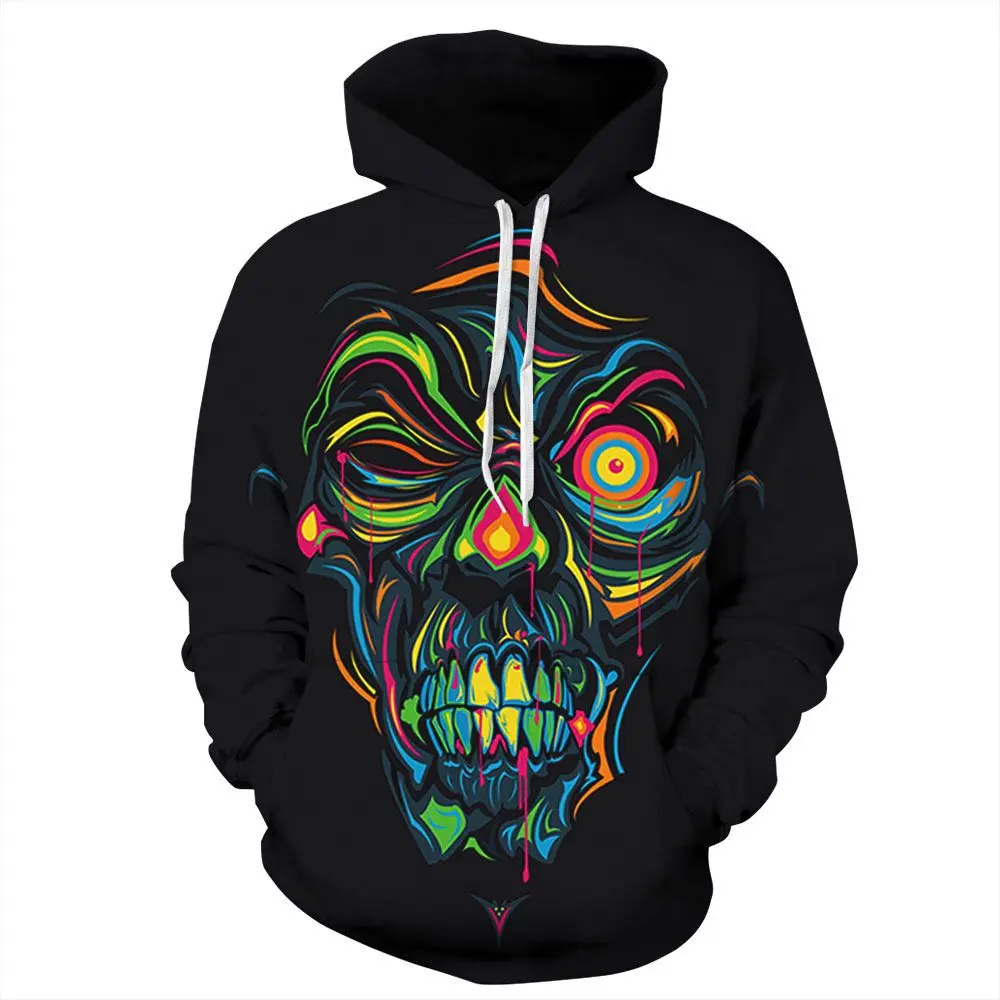 

PLstar Cosmos Drop Shipping Halloween Cartoon Face 3D Printed Sweatshirt For Women Men Hoodies Funy Hoody Sweashirt Dropshipping