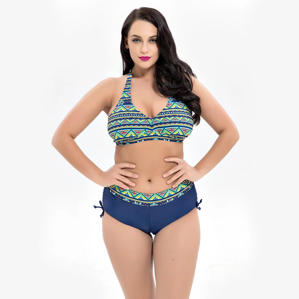 Buy 7XL Women plus size bikini swimsuit sexy printed