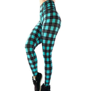 

NEW Black blue high waist legging Plaid Leggings Elegant Office Lady Skinny Women Autumn Workwear Highstreet Minimalist Leggings