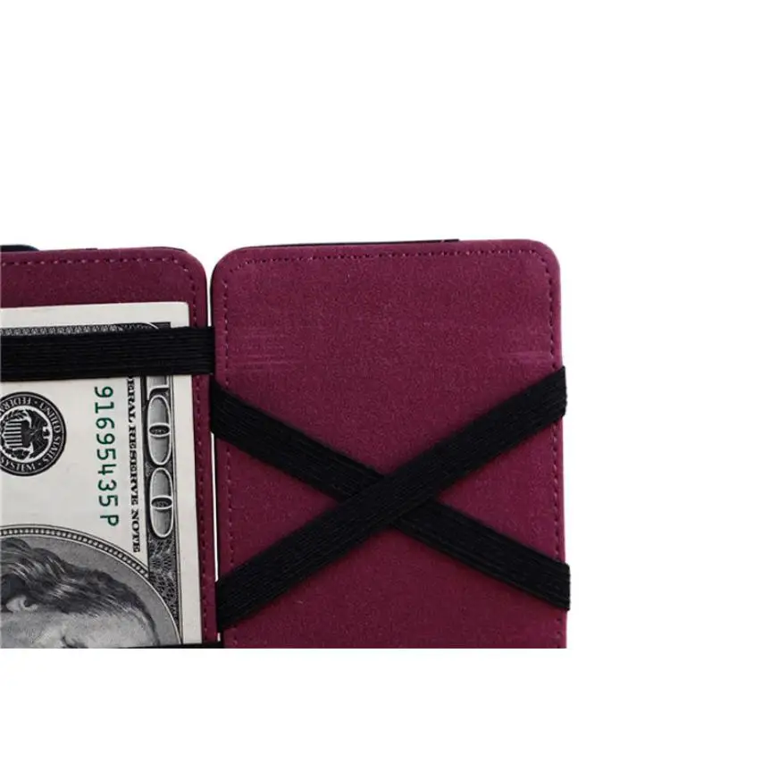 Дизайнерские кошельки известный бренд мужской кошелек pu мини нейтральный магический двойной кожаный бумажник держатель для карт кошелек