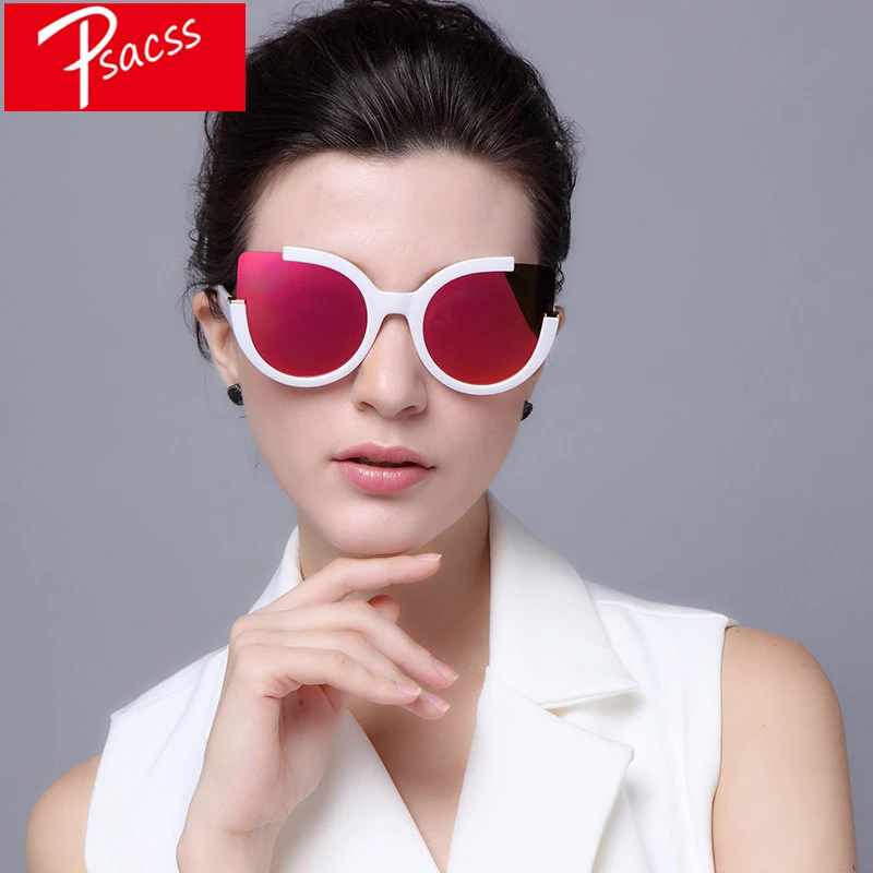 Psacss 2019 солнцезащитные очки кошачий глаз женские брендовые дизайнерские