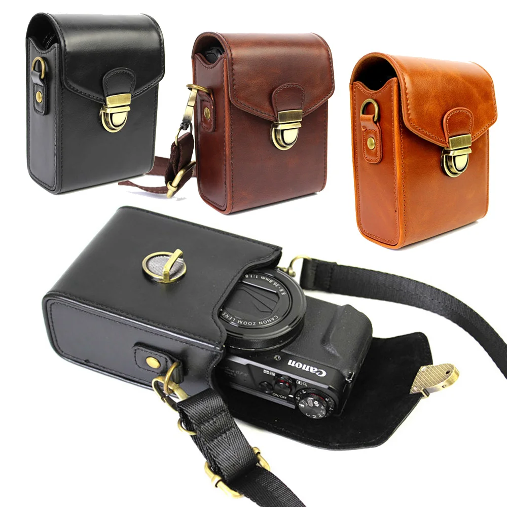PU Leather Camera Case For Canon PowerShot G9X G7X G7X Mark II S120