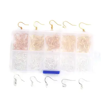 

DoreenBeads Copper Ear Wire Hooks Earring Findings Mixed 21mm x19mm( 7/8" x 6/8") - 18mm x12mm( 6/8" x 4/8") 1 Box Approx 200PCs