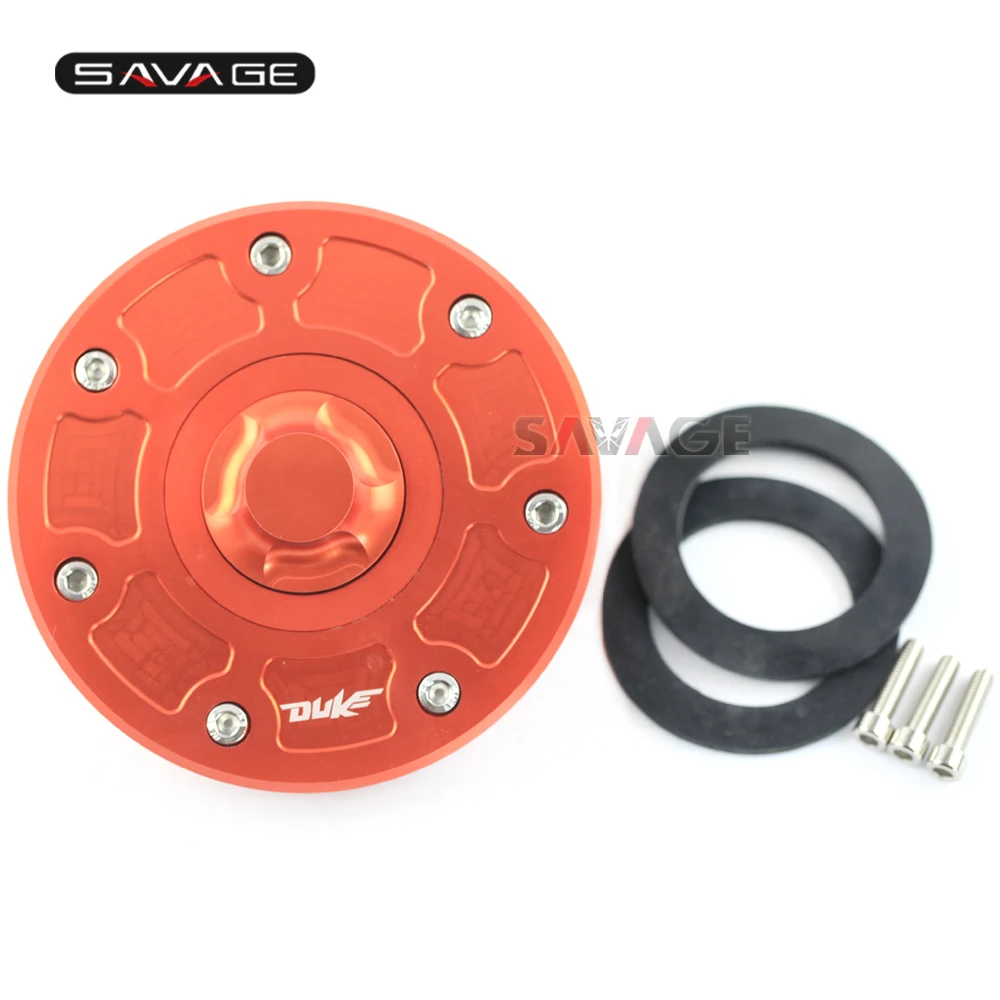 Gas Fuel Tank Cap Cover Orange For KTM 125 200 250 390 DUKE Motorcycle