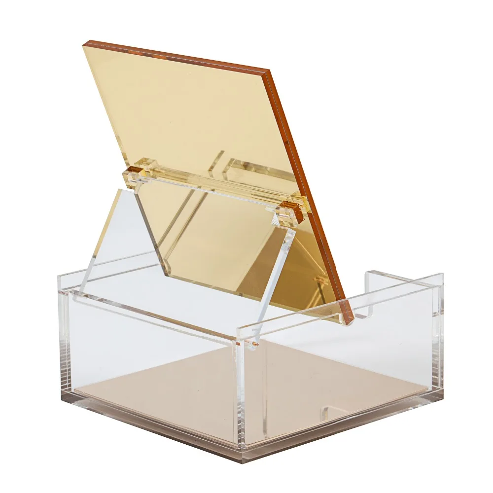 Gold Mirror Desk Sorter Stationery Holder，business Card Holder Office