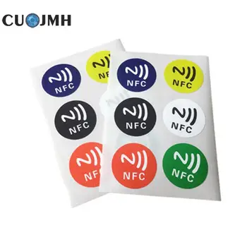 

6 Pcs/set Nfc Tags Stickers Ntag213 13.56 Mhz Nfc Sticker Rfid Adhesive Label Sticker Universal Lable Ntag Compatible Nfc Phone