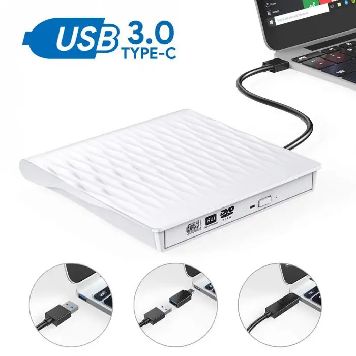 USB 3,0 внешний CD DVD привод Rewriter писатель высокая скорость передачи данных для портативных ПК EM88
