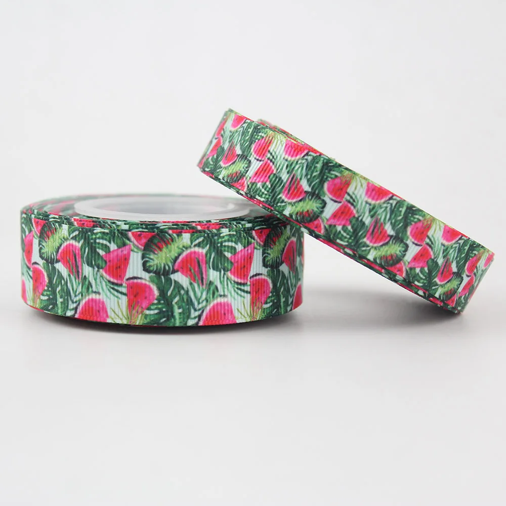 watermelon printed grosgrain ribbon (2)