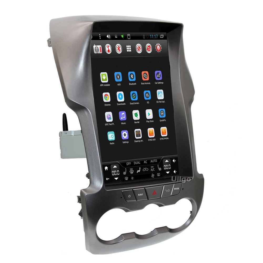 Best 12 inch Vertical Screen Octa Core Android 6.0 Car Head Unit for Ford Ranger 2011-2014 with Radio RDS Blueooth Mirror-Link Wifi 1