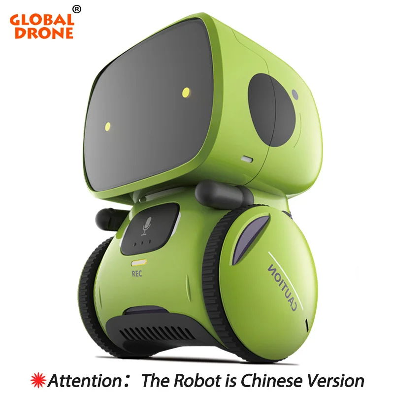 

Global Drone GW-A1 Robots for Kids Dance Music Recording Dialogue Touch-Sensitive Control Interactive Toy Smart Robotic for Kids