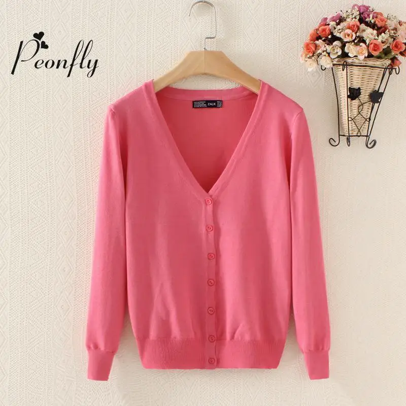 new Sweater Women Cardigan Knitted Sweater Coat Long Sleeve Crochet Female Casual V Neck Woman Cardigans Tops poncho pull femme