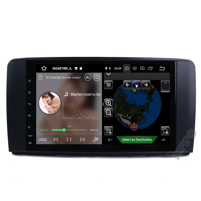 Perfect DSP 9 inch 8 CORE Android 9.0 4G Ram 32G Rom CarRadio GPS Navigation For Mercedes Benz R Class W251 R300 R350 R63 3G/4G/CanBus 5