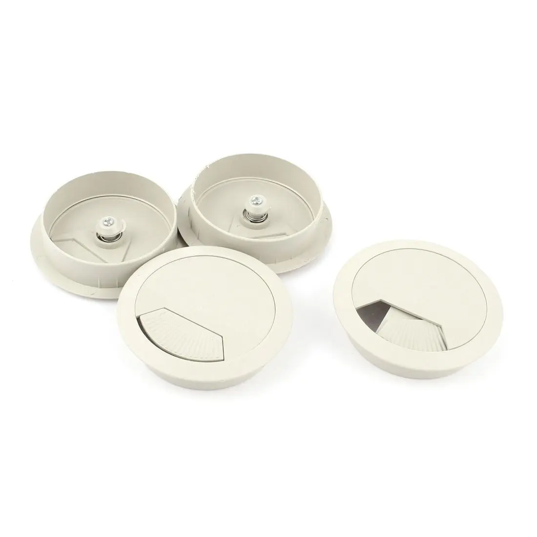 

4 x 60 mm table computer desk organizer washing machine output cable hole cover gray