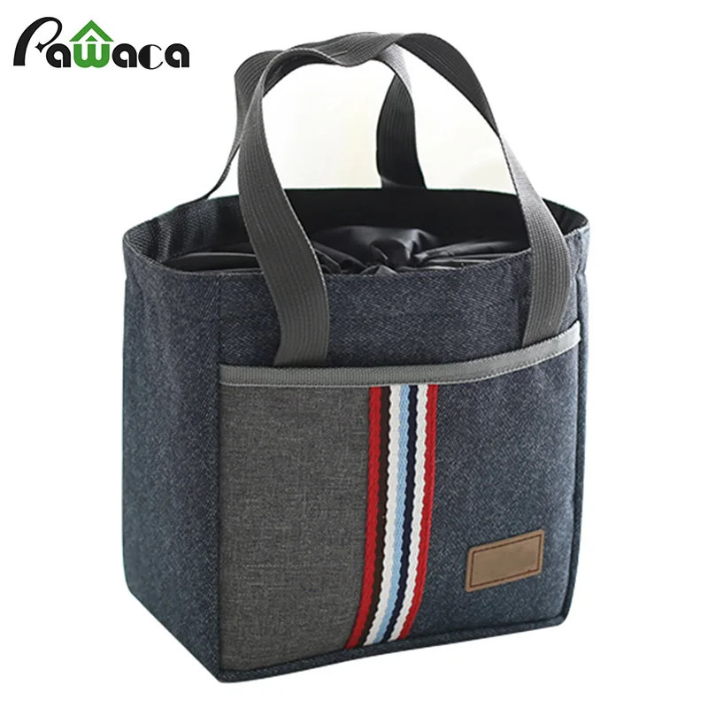2018 NEW Canvas waterproof bag type therma insulated lunch bag vacuum