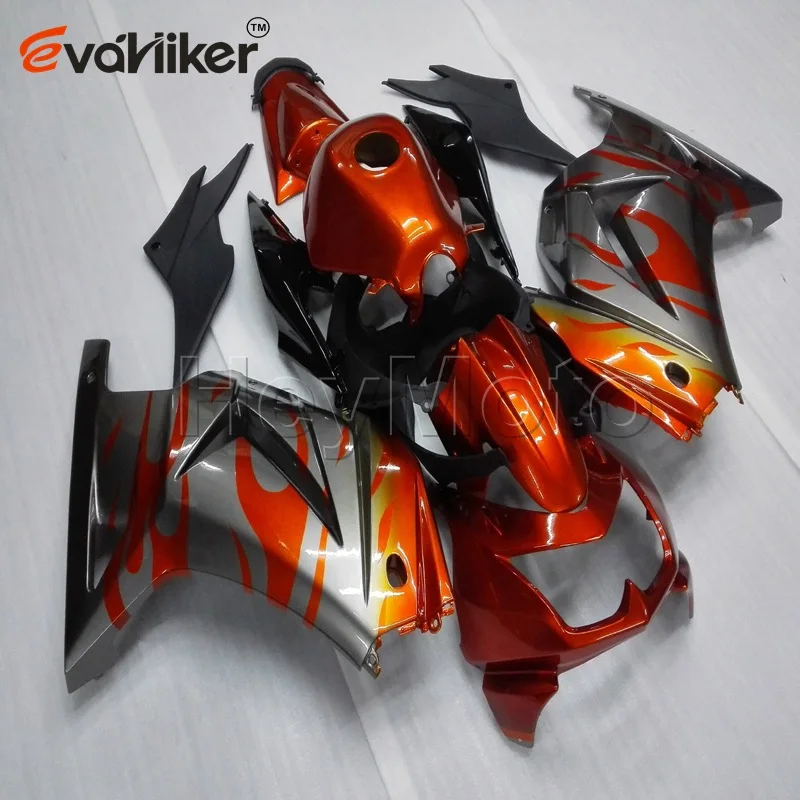 Custom Motorcycle cowl for ZX250R EX250 2008 2009 2010 2011 2012+Unpainted fairing+Botls+Injection mold red H3 Custom Motorcycle cowl for ZX250R EX250 2008 2009 2010 2011 2012+Unpainted fairing+Botls+Injection mold red H3