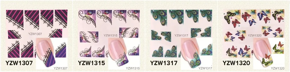 YZWLE 1 лист Горячие золотые стикеры 3D на ногти Nail Art DIY ногтей декоративные наклейки фольга обертывания Маникюр Инструменты для укладки(YZW-6023