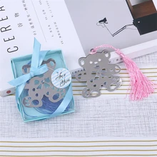 1 шт. металлический медведь полые Закладка с кисточкой страница производитель книг школы школьные и офисные принадлежности награды подарок для свадьбы дня рождения