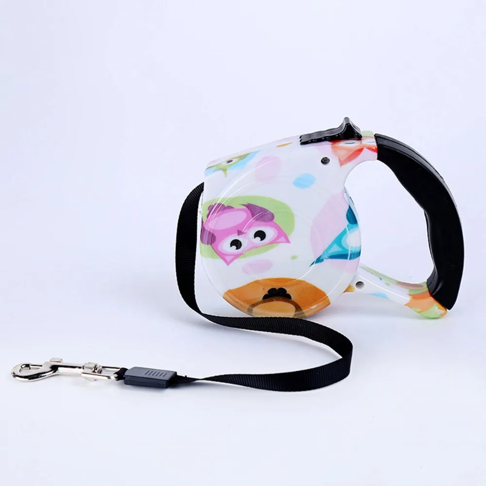

Dog Lead Retractable Dog Leash with Hand Grip Dog Leash Lead Ribbon for Puppies Cats with One Button Brake & Lock