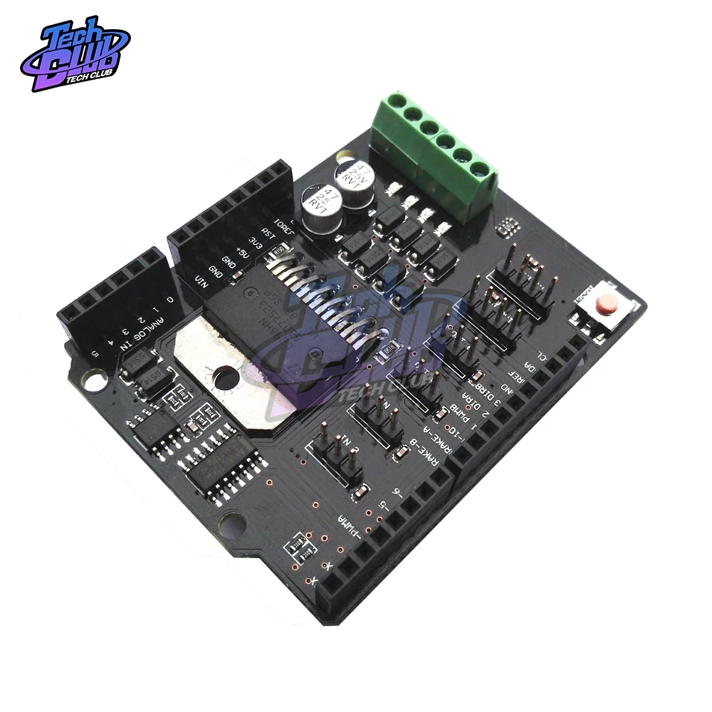 Плата расширения L298NH для Arduino UNO R3 MEGA2560 двухканальный щит драйвера двигателя