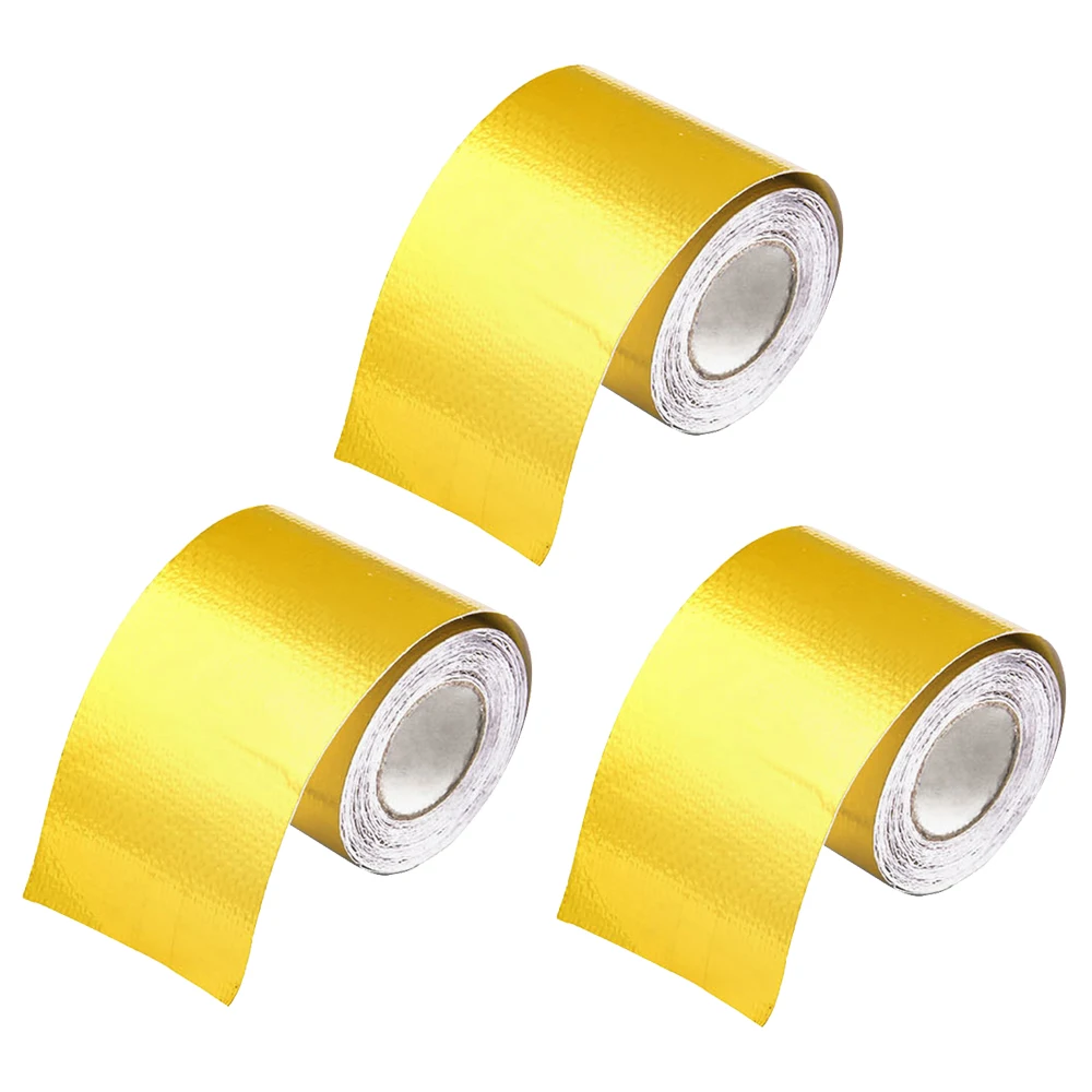 1Pcs Roll Self Adhesive Reflective High Temperature Heat Shield Wrap Tape