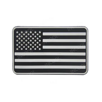 

American Flag PVC Patch US USA Flag United States of America Thin Blue Line Military Patch Tactical Emblem Rubber Badges