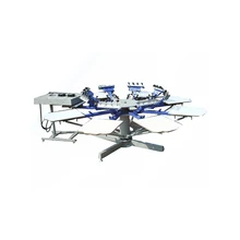 1Set 8 color 8 station HD-801 T-shirt screen printing machine comeswith base good quality