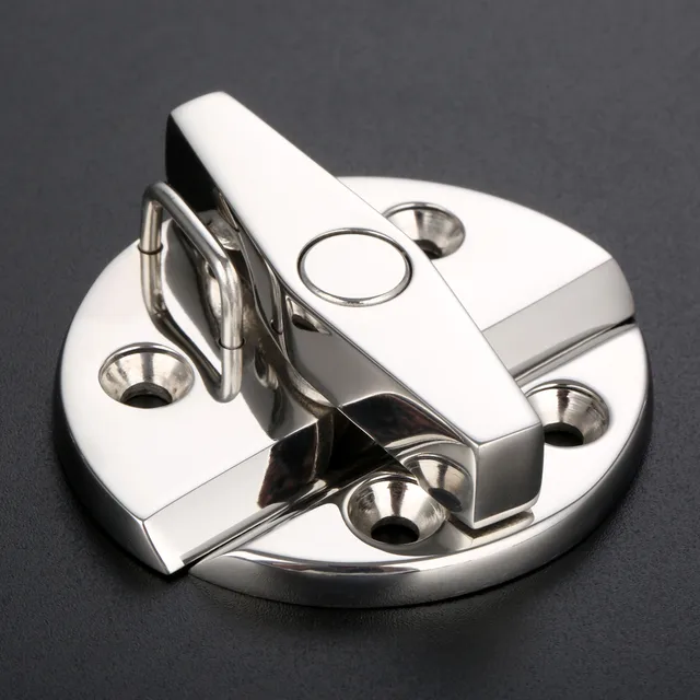Stainless Steel 55mm Twist Lock Round Marine Boat Door Catch Latch For