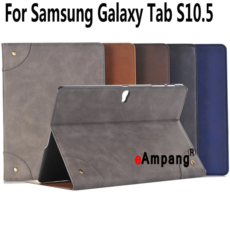 For Samsung Galaxy Tab S 10.5 Case T800 T805 Leather Retro Tablet Fundas Coque For Samsung Tab S 10.5 Case Cover with Stand For Samsung Galaxy Tab S 10.5 Case T800 T805 Leather Retro Tablet Fundas Coque For Samsung Tab S 10.5 Case Cover with Stand