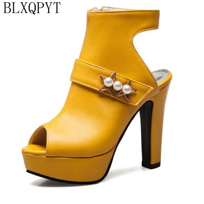 

BLXQPYT Sexy fashion New Summer Sandals Women Big Size 34-50 Open toe High Heels wedding Party shoes woman Platform pumps 3352