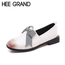 HEE GRAND/ г. новое поступление, весенние туфли женские повседневные туфли-оксфорды в британском стиле с украшением в виде бабочки, кольцо с узором XWD6375