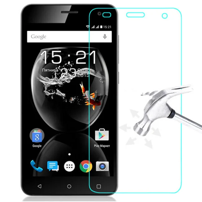 

0.3mm Front Explosionproof Tempered Glass Film For Fly FS504 Cirrus 2 LCD Screen Protector pelicula de vidro><