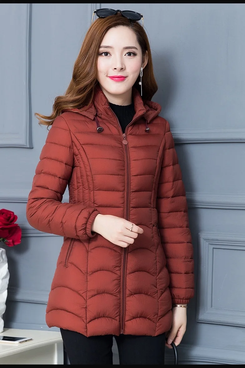 Большие размеры 6XL, Корейская хлопковая куртка, пальто для женщин,, модная зимняя теплая хлопковая куртка с капюшоном, парка, Женская свободная Базовая куртка