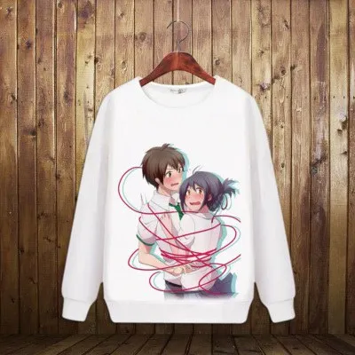 Костюмы для косплея из аниме «You Name kimi no na wa», миямидзу мицуха, толстовки с капюшоном, Tachibana Taki, причудливые Топы с капюшоном - Цвет: 12