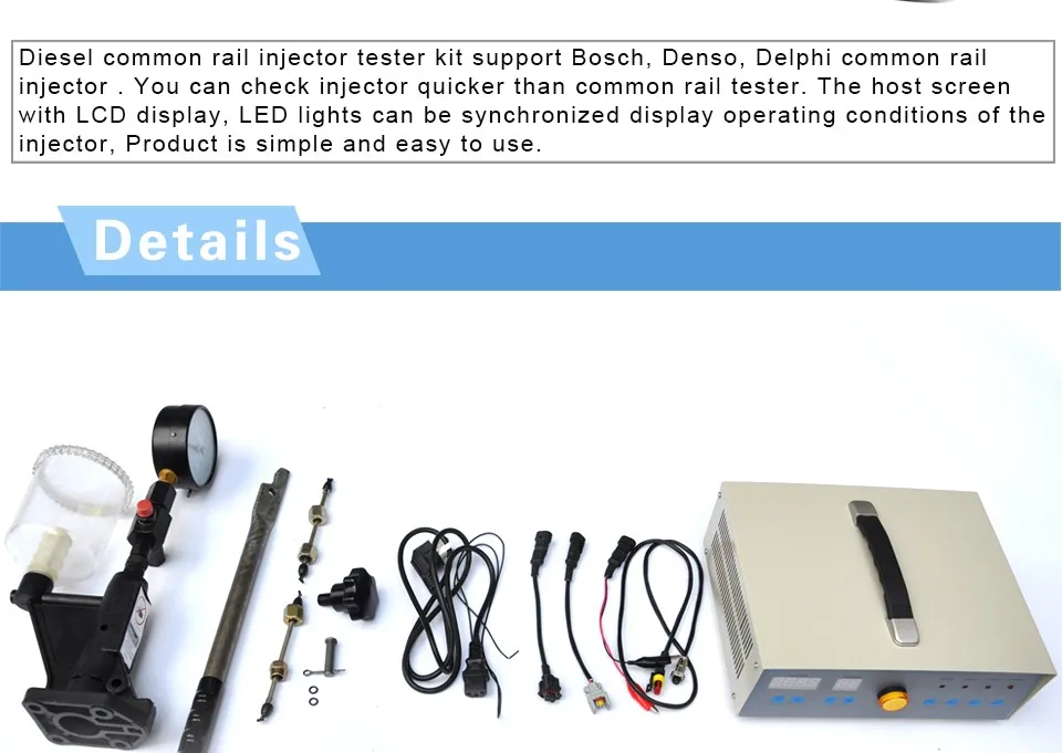 Дизельный инжектор Common Rail тестер-симулятор измерения давления с двойной шкалой бар пси-Калибр диагностический, для ремонта Наборы инструментов CRT013